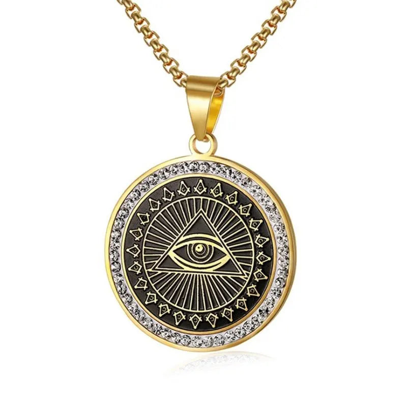 Eye of Horus Necklace Evil Eye Pendant Ancient Egypt - Bakyat Store