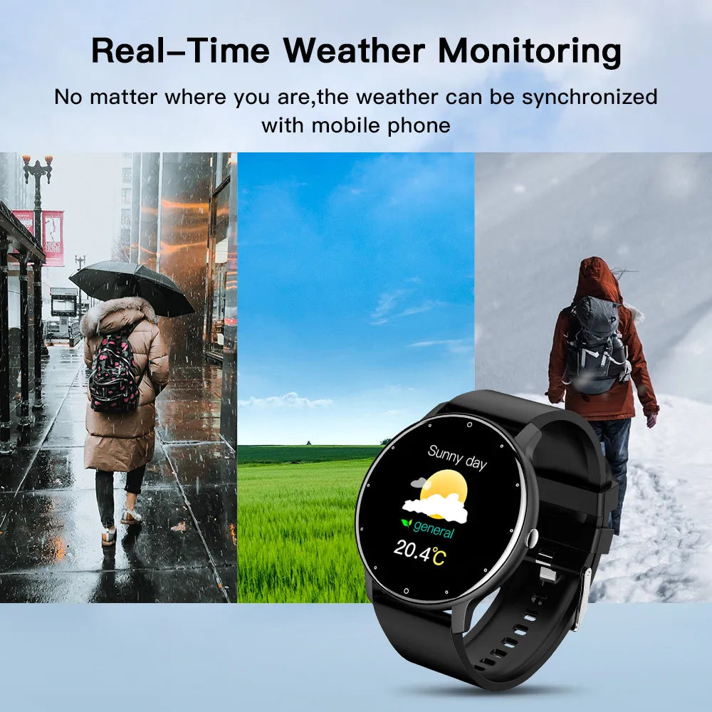 ZL02D Men Smart Watch Full Touch Screen Fitness Tracker - Bakyat Store