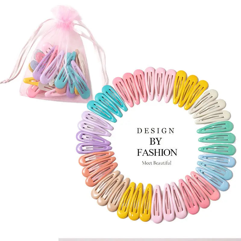 Cute Colorful Waterdrop Shape Hairpins Sweet Hair Clips - Bakyat Store