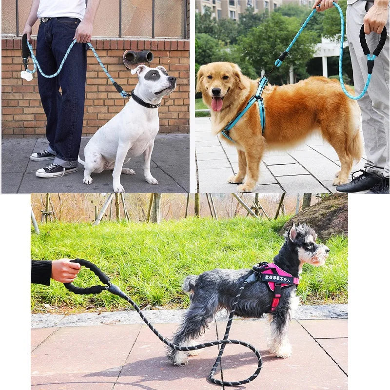 150/200/300cm Strong Dog Leash Pet Reflective - Bakyat Store