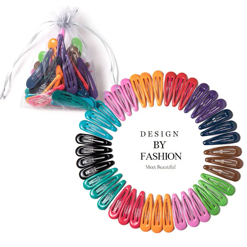 Cute Colorful Waterdrop Shape Hairpins Sweet Hair Clips - Bakyat Store