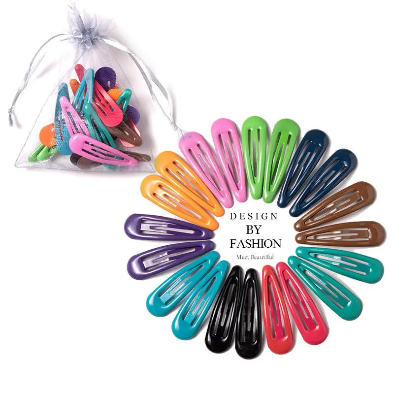 Cute Colorful Waterdrop Shape Hairpins Sweet Hair Clips - Bakyat Store