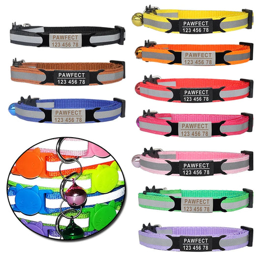 Reflective Cat Safety Buckle Collar - Bakyat Store