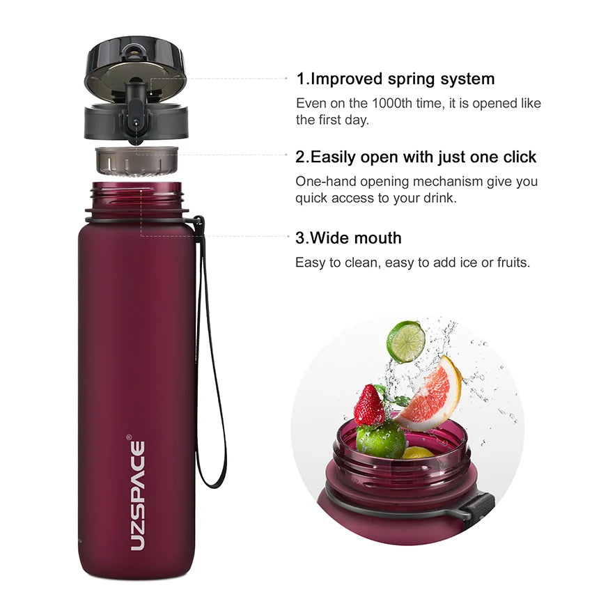 New 500/1000ml Sports Water Bottle - Bakyat Store