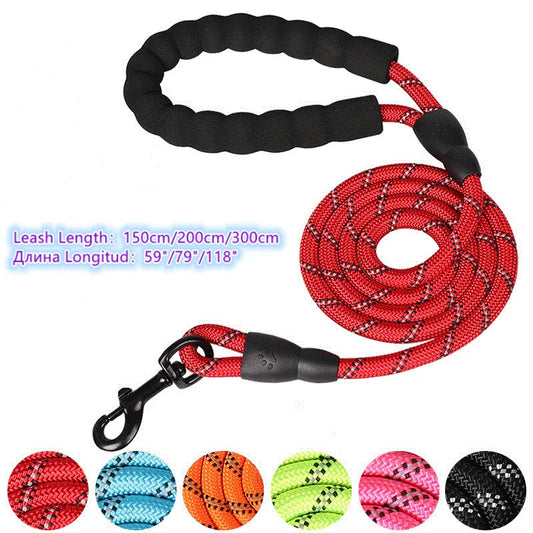 150/200/300cm Strong Dog Leash Pet Reflective - Bakyat Store