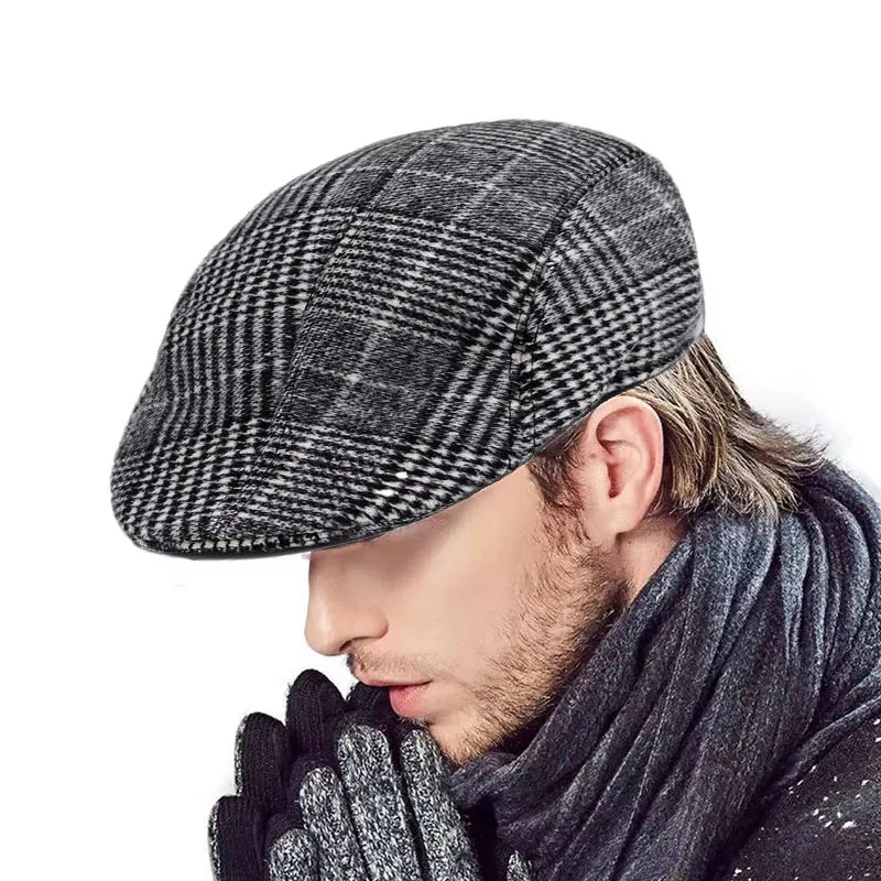 Warm Woolen Cloth Forward Hat For Men/Women - Bakyat Store