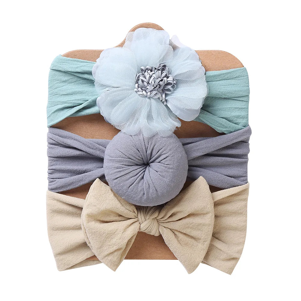 3PCS Baby Girl Headband Elastic Newborn Head Band - Bakyat Store