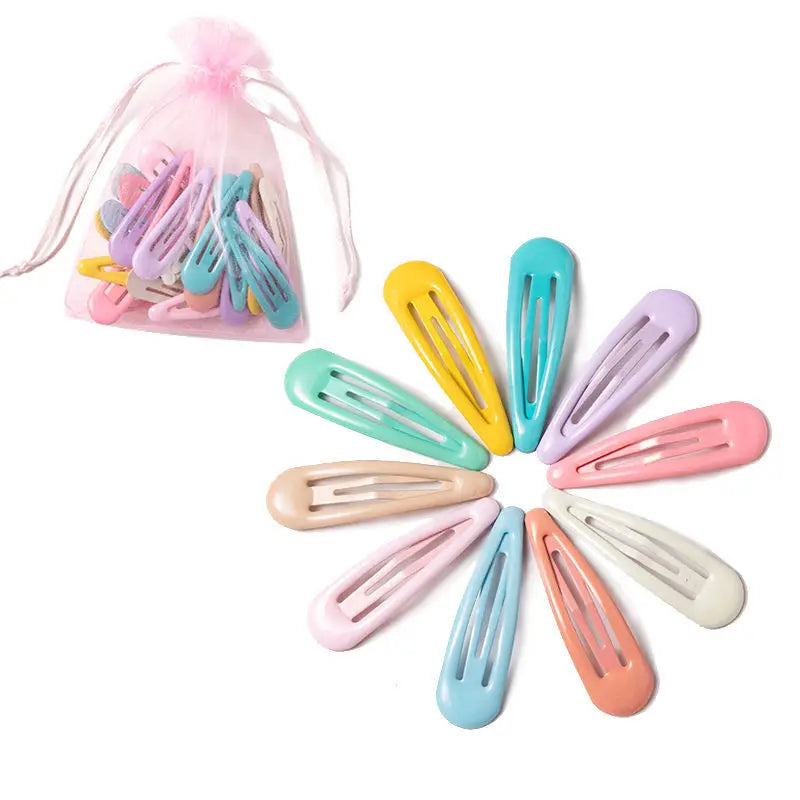 Cute Colorful Waterdrop Shape Hairpins Sweet Hair Clips - Bakyat Store