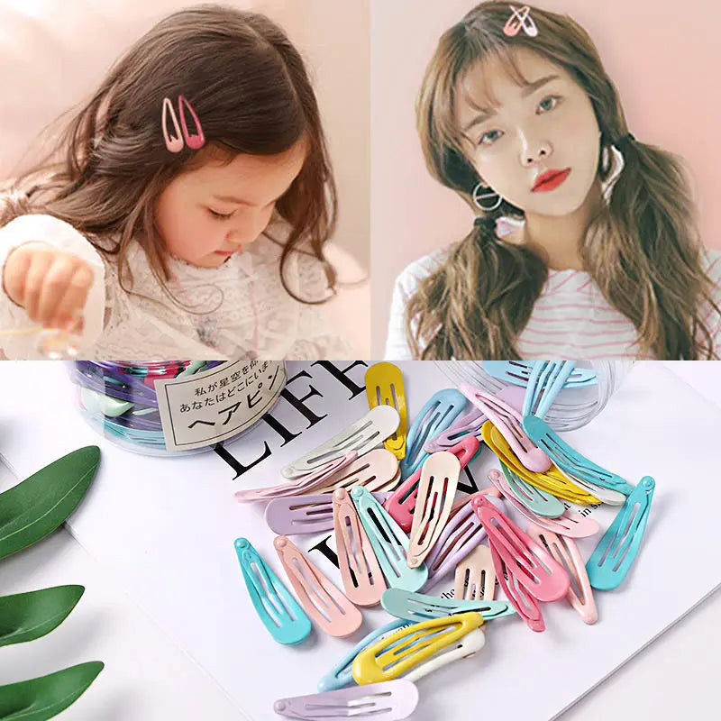 Cute Colorful Waterdrop Shape Hairpins Sweet Hair Clips - Bakyat Store