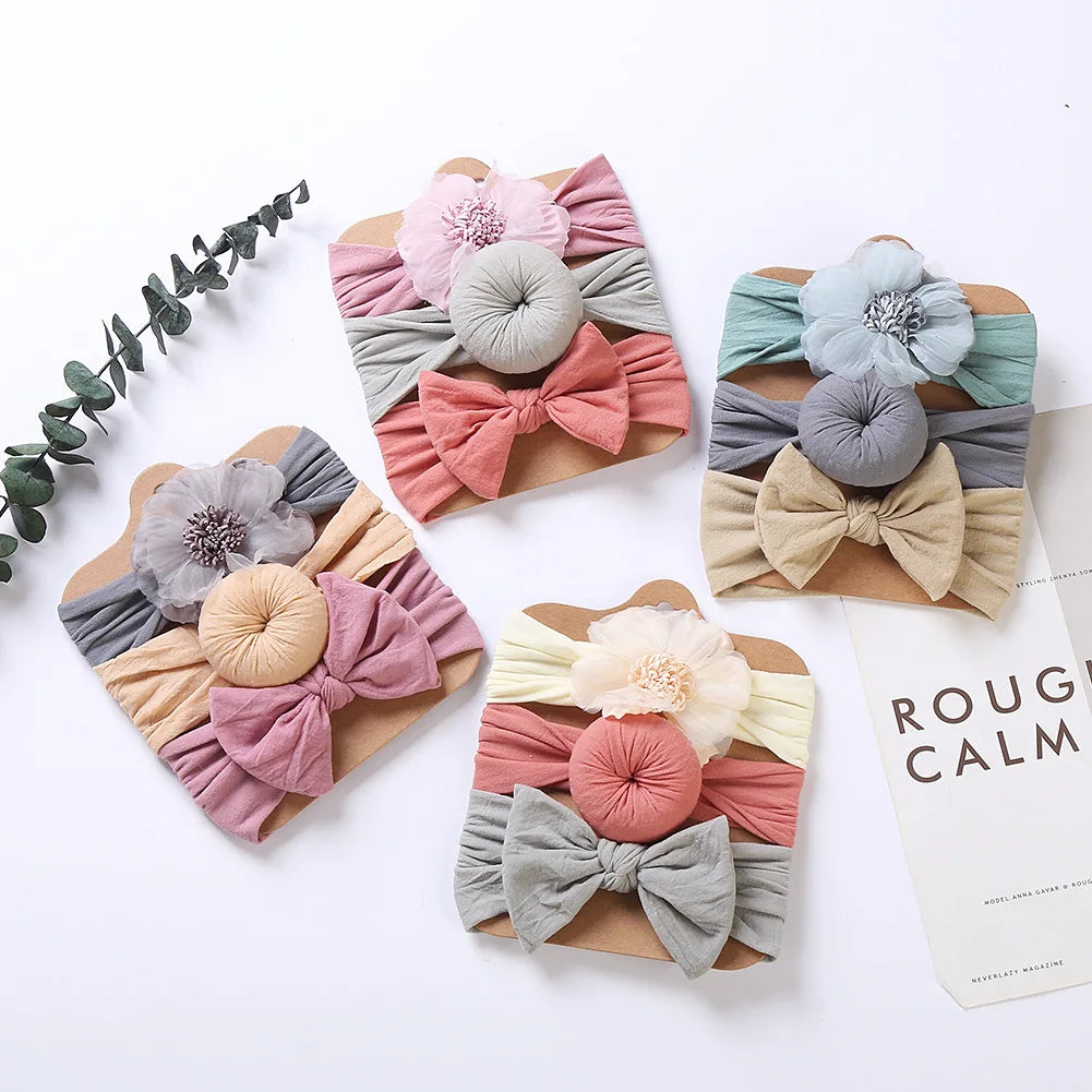 3PCS Baby Girl Headband Elastic Newborn Head Band - Bakyat Store