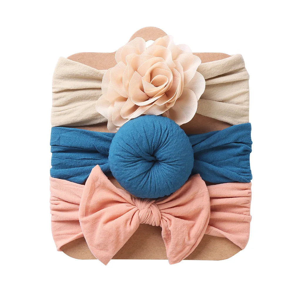 3PCS Baby Girl Headband Elastic Newborn Head Band - Bakyat Store