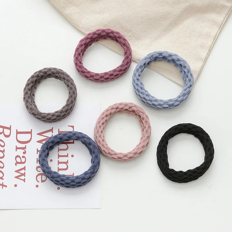 10PCS Women Girls Simple Basic Elastic Hair Bands - Bakyat Store