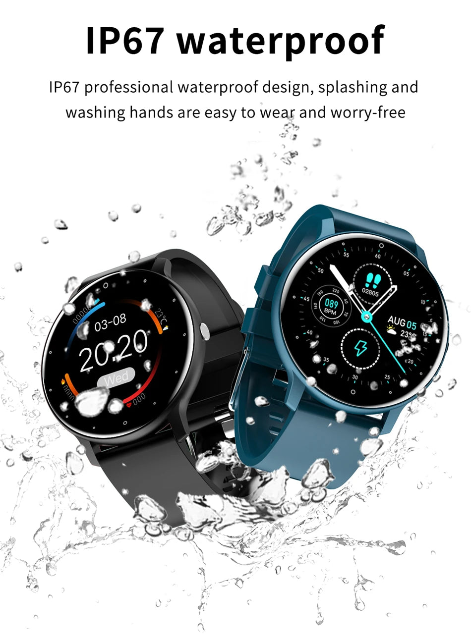 ZL02D Men Smart Watch Full Touch Screen Fitness Tracker - Bakyat Store