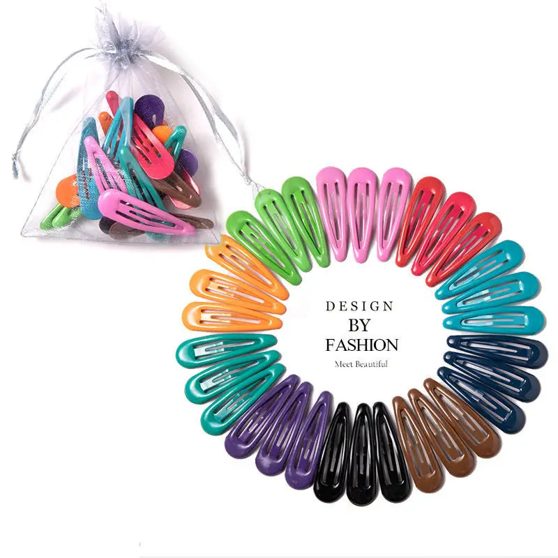 Cute Colorful Waterdrop Shape Hairpins Sweet Hair Clips - Bakyat Store