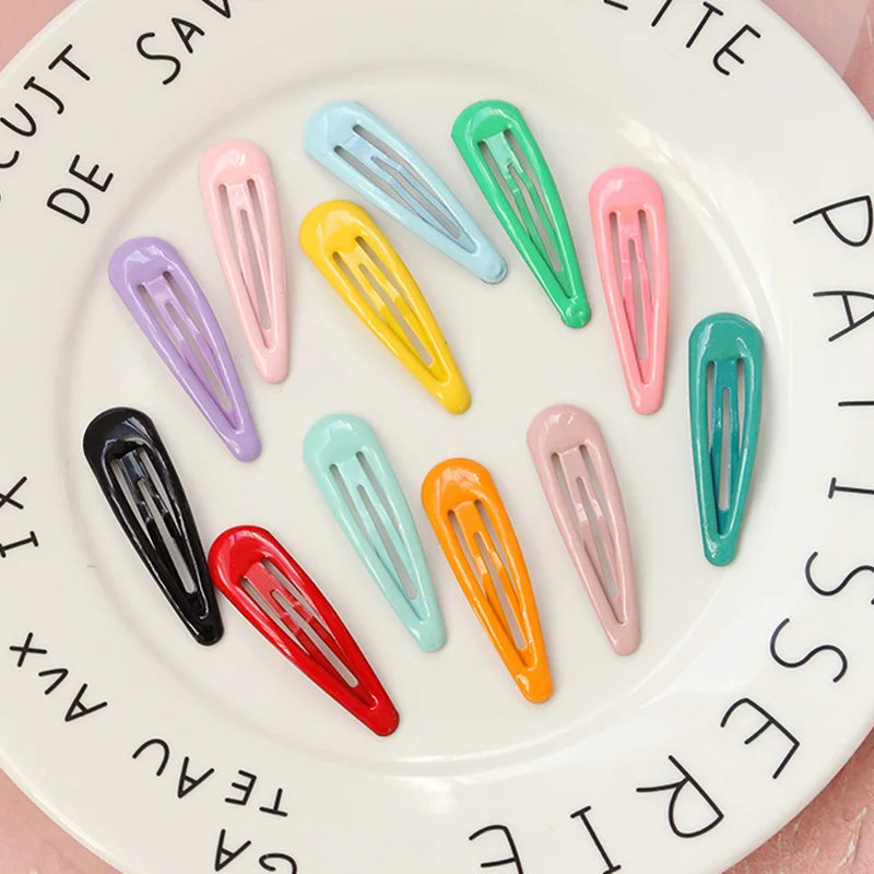 Cute Colorful Waterdrop Shape Hairpins Sweet Hair Clips - Bakyat Store