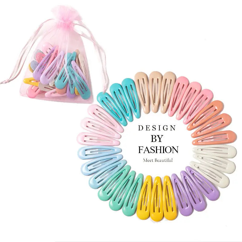 Cute Colorful Waterdrop Shape Hairpins Sweet Hair Clips - Bakyat Store