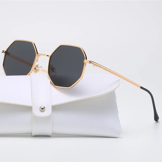 Polygon Metal Sunglasses - Bakyat Store