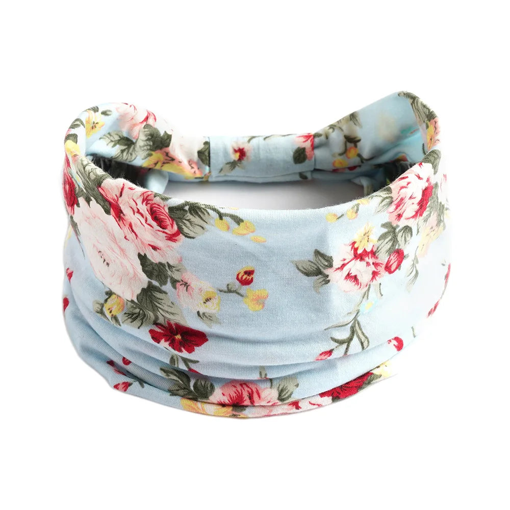 Bohemian Wide Cotton Stretch Headbands - Bakyat Store