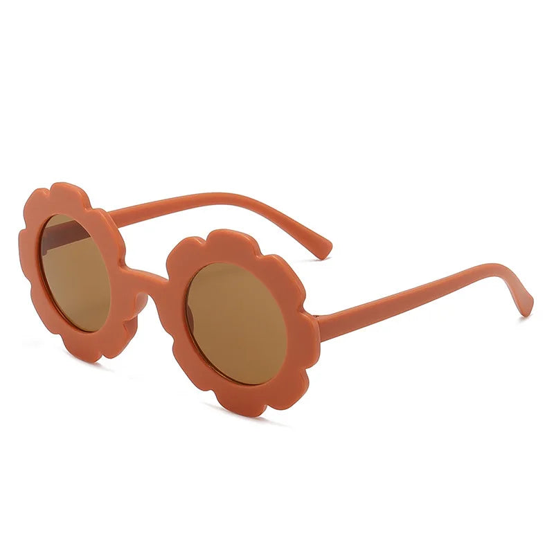 New Sun Flower Round Cute kids sunglasses - Bakyat Store