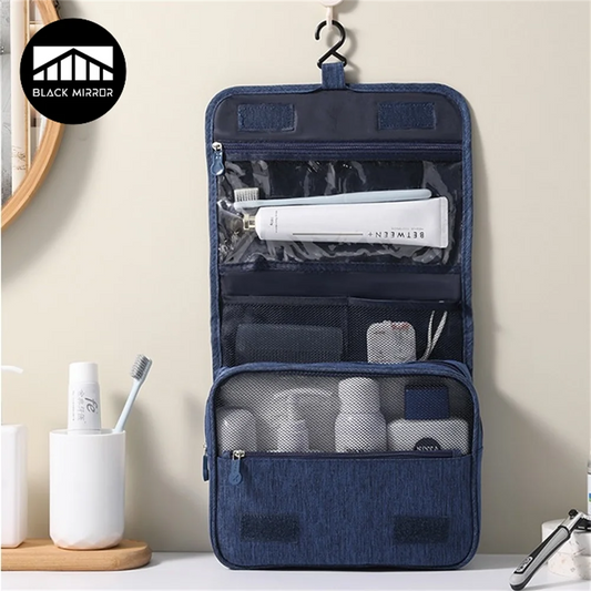 Portable Toiletry Washbag with Hanging Hook Waterproof Cosmetic Storage Bag - Bakyat Store