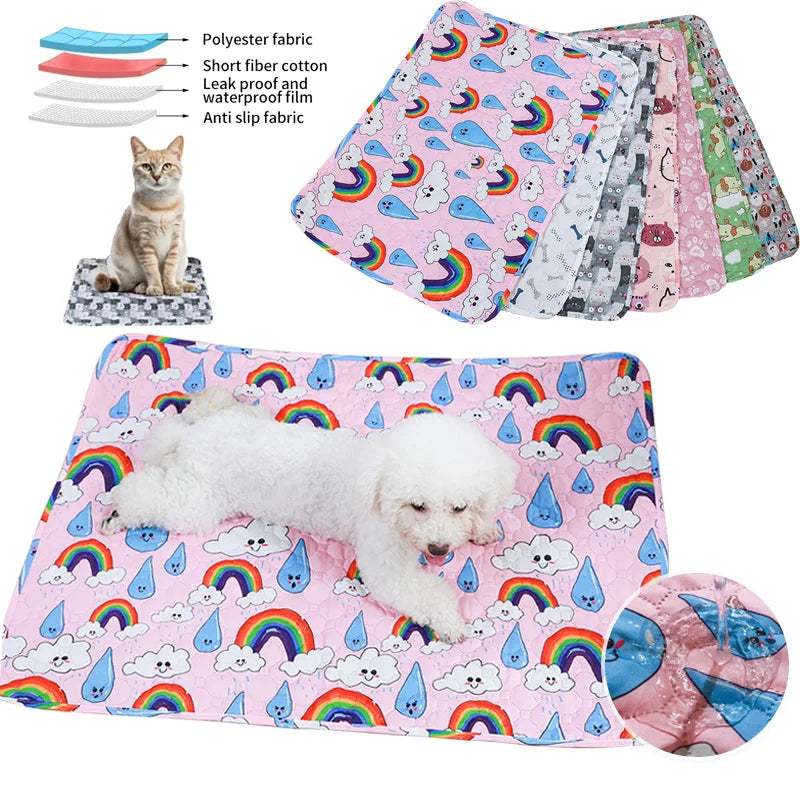 Washable Pet Pee Pad Pet Diaper Mat Reusable Mats - Bakyat Store