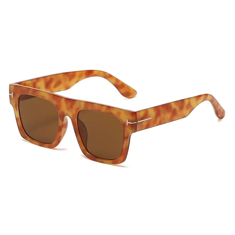 Trendy Square T-shaped Sunglasses - Bakyat Store