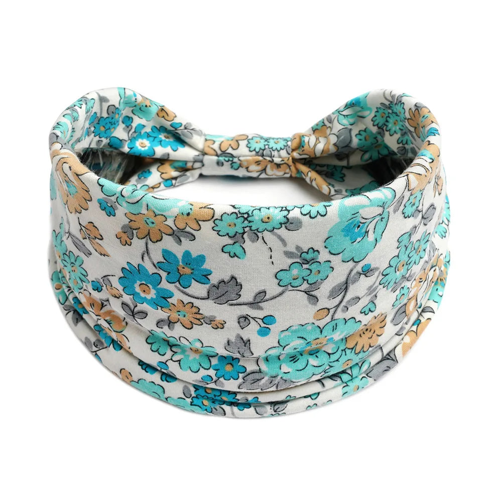 Bohemian Wide Cotton Stretch Headbands - Bakyat Store