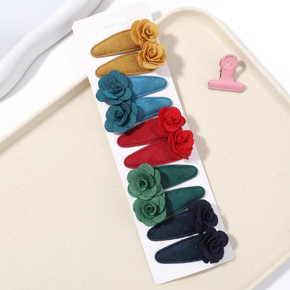 Fresh Print Cotton Alloy Hair Clips - Bakyat Store