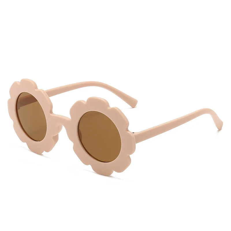 New Sun Flower Round Cute kids sunglasses - Bakyat Store