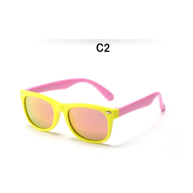 Kids Polarized Sunglasses, Silicone Safety Glasses - Bakyat Store