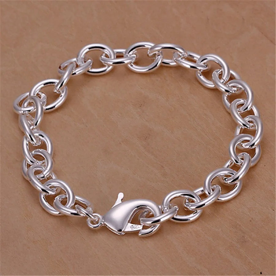 Silver Exquisite Solid Chain Bracelet - Bakyat Store