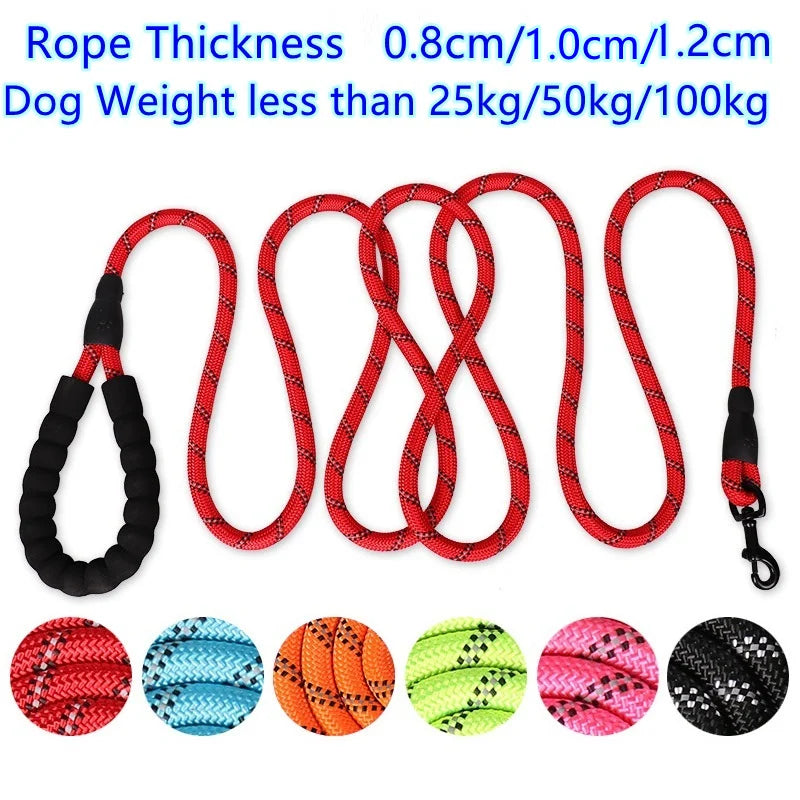 150/200/300cm Strong Dog Leash Pet Reflective - Bakyat Store