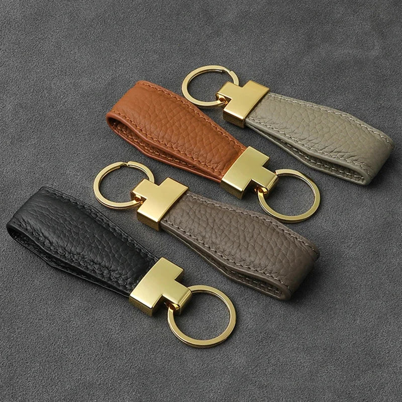 Luxury Leather Car Key Ring Holder - Bakyat Store