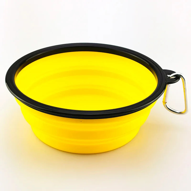 Collapsible Pet Silicone Dog Food and Water Bowl - Bakyat Store