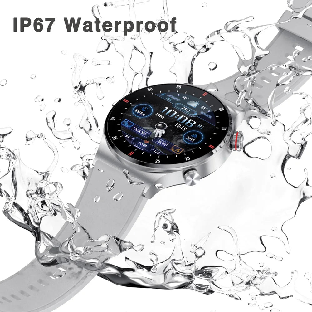 Luxury Smart Watches Men NFC BT Call Fitness Waterproof Sports Wrist Intelligent Smartwatches - Bakyat Store