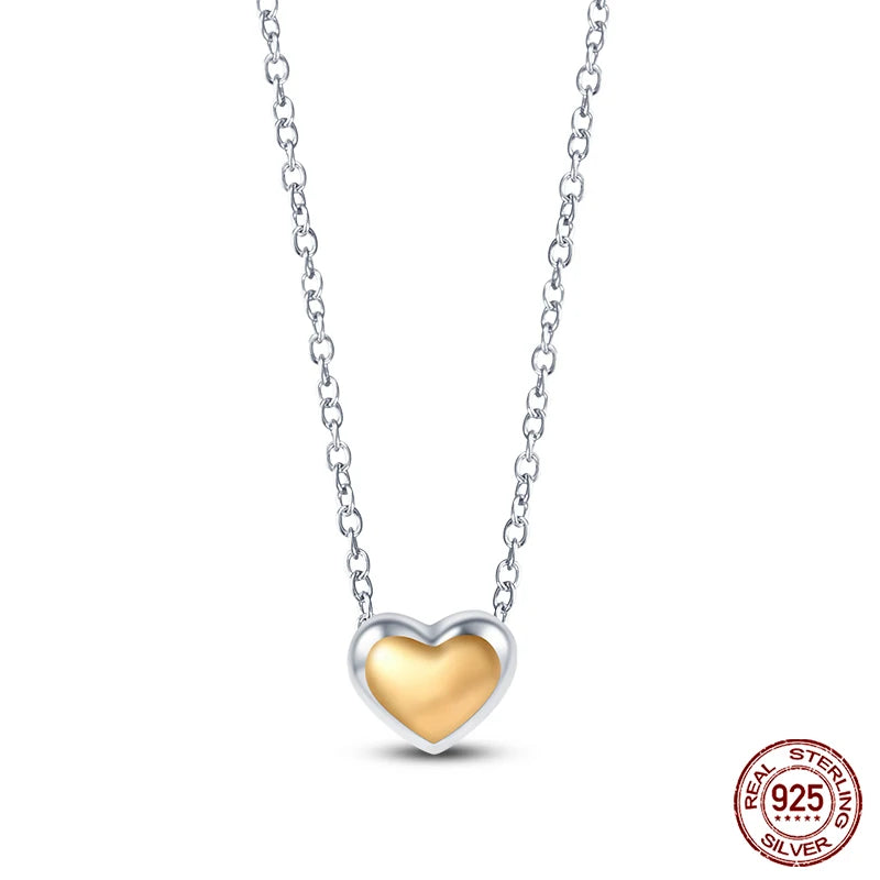 Luminous Firefly Heart Shaped Zircon Pendant Necklace - Bakyat Store