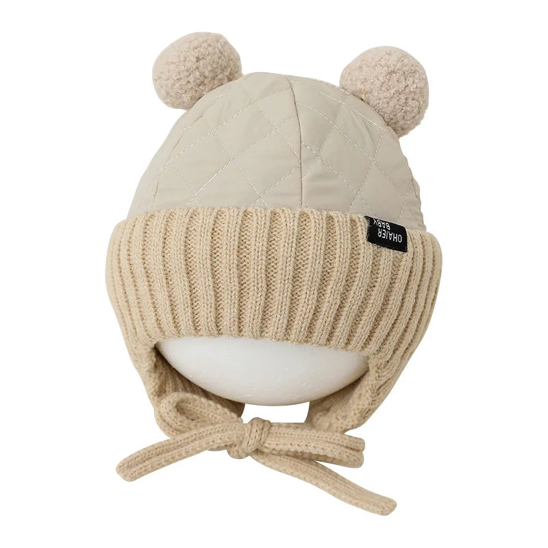 Winter Baby Hat Infant Bonnet Cotton Lining - Bakyat Store