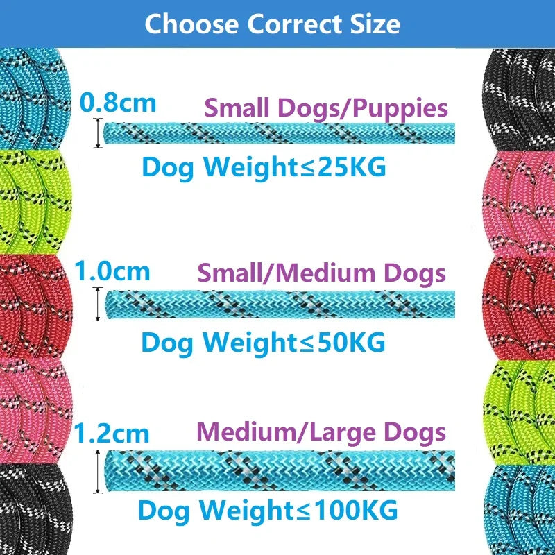 120/150/200/300CM Strong Leashes for Dogs - Bakyat Store