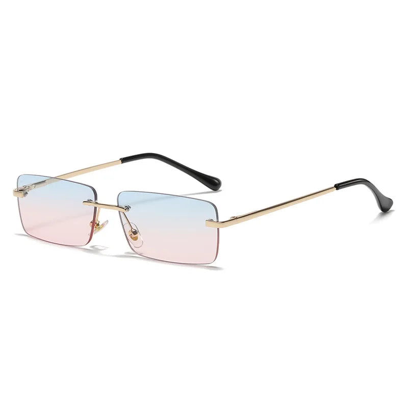 Small Square Rimless Sunglasses - Bakyat Store