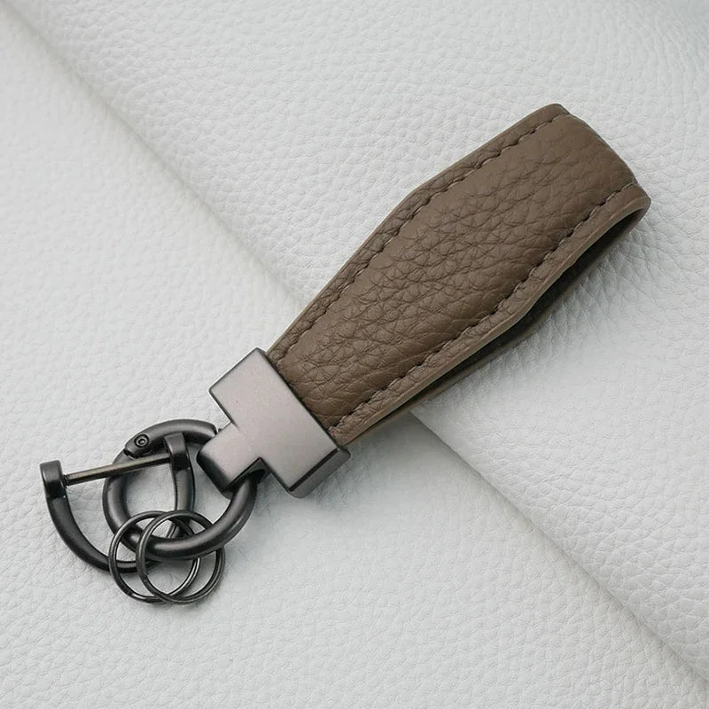 Luxury Leather Car Key Ring Holder - Bakyat Store