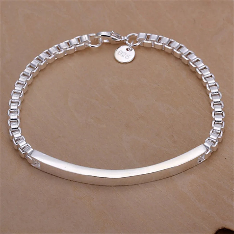 Silver Exquisite Solid Chain Bracelet - Bakyat Store