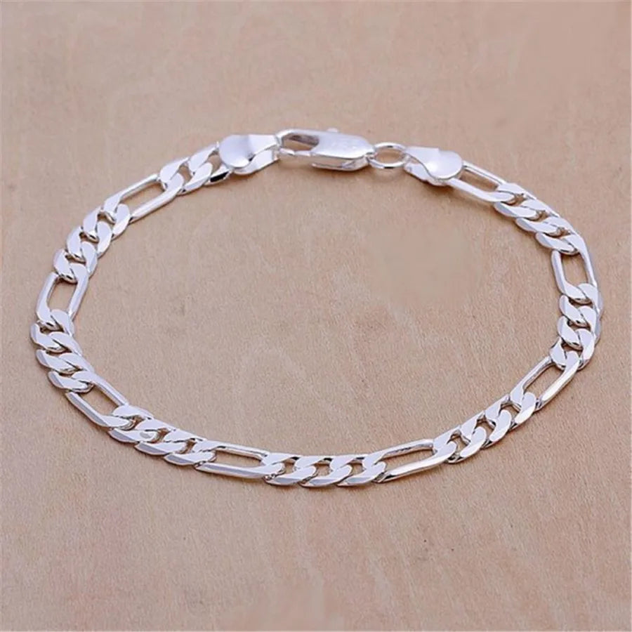 Silver Exquisite Solid Chain Bracelet - Bakyat Store