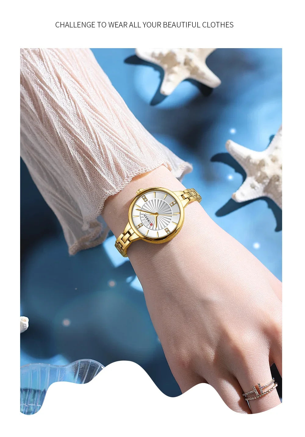 CURREN Luxury Women Bracelet Quartz Watches For Women Magnetic Watch Ladies Sports Dress Wrist Watch Clock Relogio Feminino - Bakyat Store