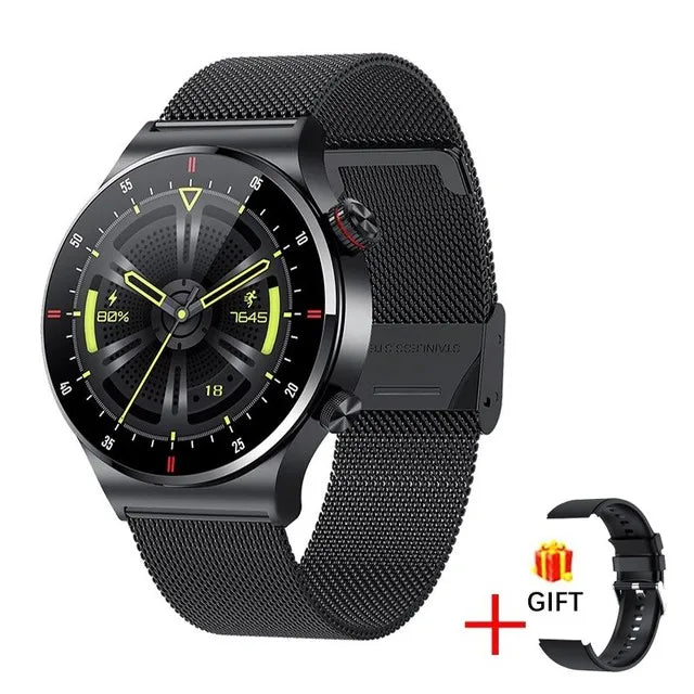 Luxury Smart Watches Men NFC BT Call Fitness Waterproof Sports Wrist Intelligent Smartwatches - Bakyat Store