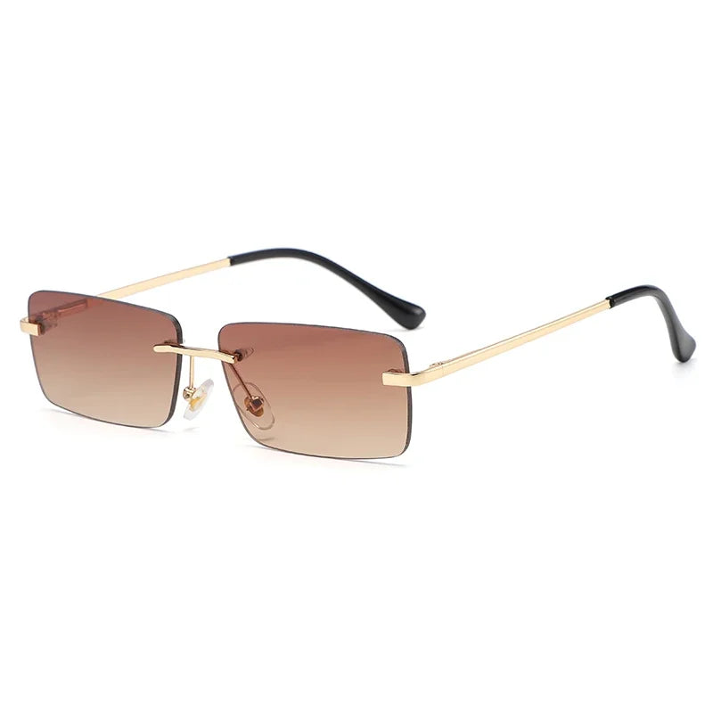 Small Square Rimless Sunglasses - Bakyat Store