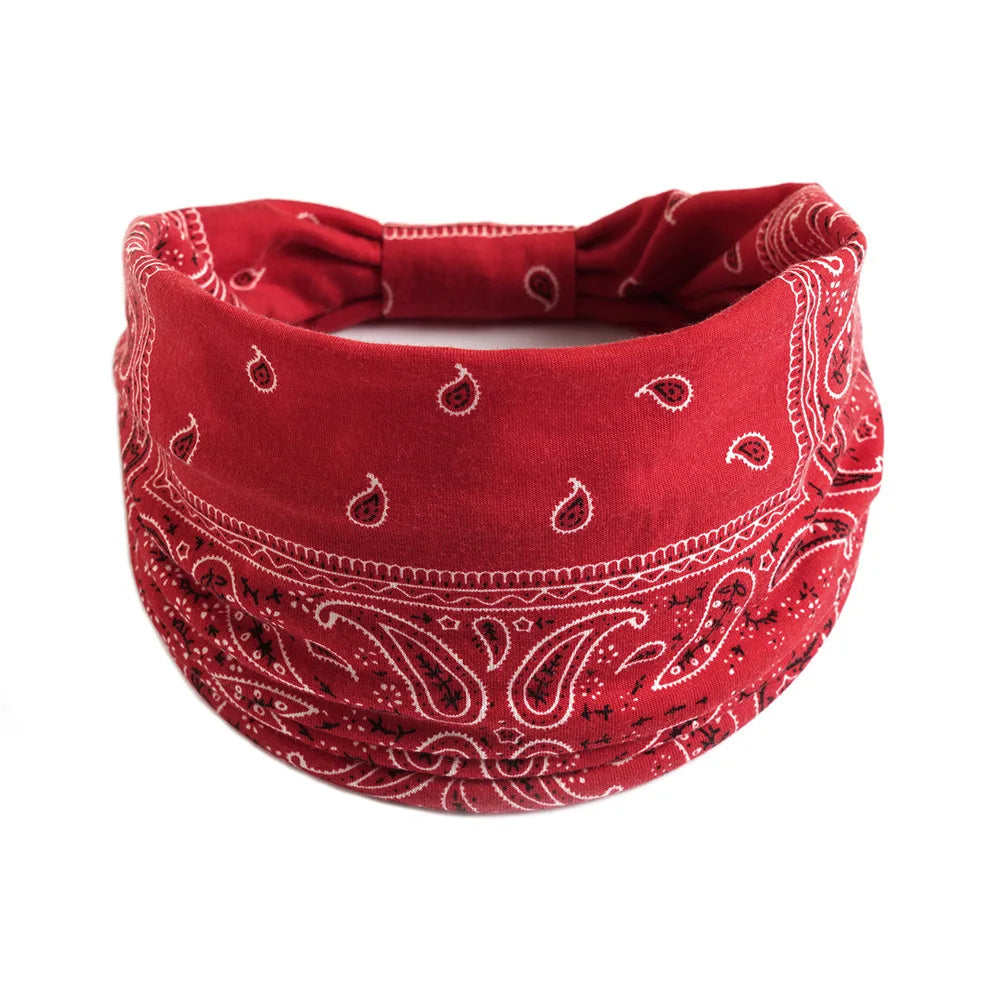 Bohemian Wide Cotton Stretch Headbands - Bakyat Store