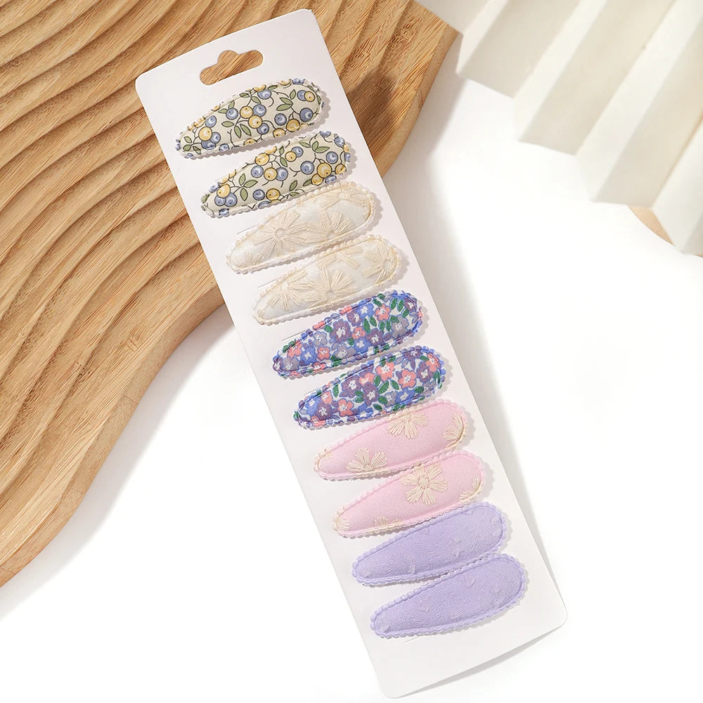 Fresh Print Cotton Alloy Hair Clips - Bakyat Store