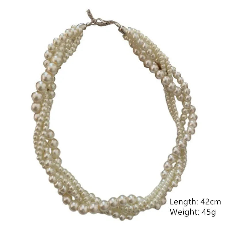 Twining Pearl Choker Necklaces - Bakyat Store