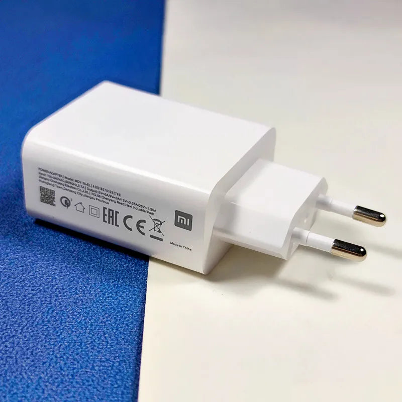 Original Xiaomi Charger 27W EU/US Fast Charge Adapter Type C Cable For Mi 9 8 SE 9T pro Redmi Note 7 K20 Pro - Bakyat Store