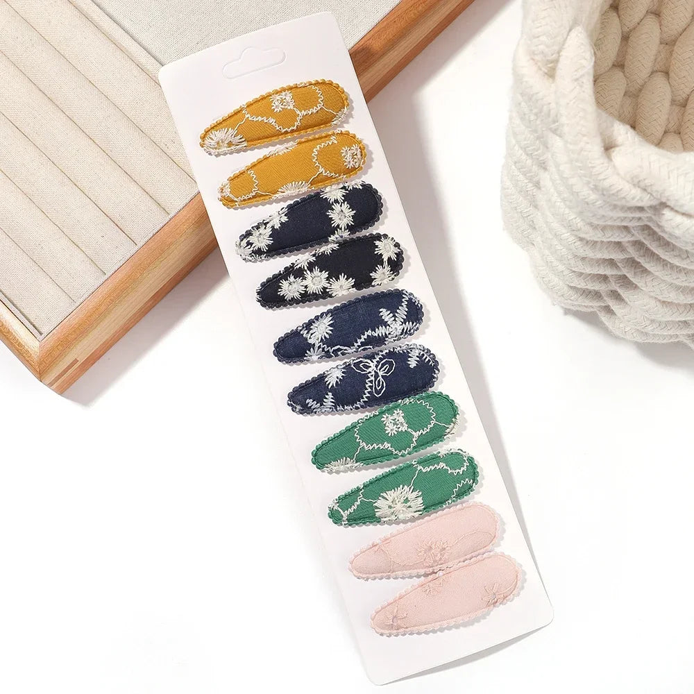 Fresh Print Cotton Alloy Hair Clips - Bakyat Store